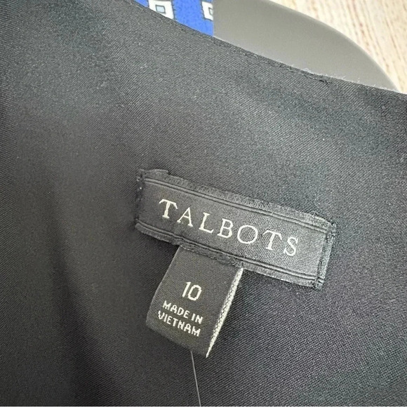 Talbots Womens Geo Print Fit & Flare Sleeveless Dress size 10 - Picture 13 of 14